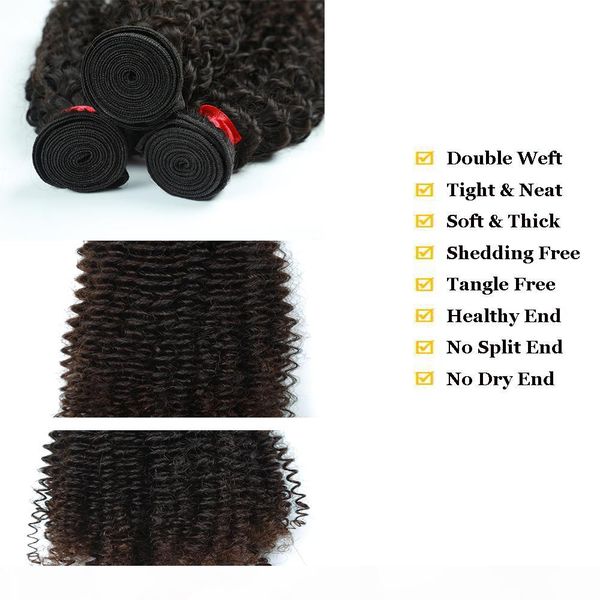 9a afro kinky curly hair extension 3 bundles or 4 bundles brazilian indian malaysian 100% virgin human hair natural color 8-28inch, Black
9a afro kinky curly hair extension 3 bundles or 4 bundles brazilian indian malaysian 100% virgin human hair natural color 8-28inch, Black
