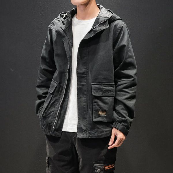 men's jackets harajuku solid hooded jacket for men kpop hip hop ceket male black outerwear streetwear fashion chaquetas casacas para ho, Black;brown
men's jackets harajuku solid hooded jacket for men kpop hip hop ceket male black outerwear streetwear fashion chaquetas casacas para ho, Black;brown