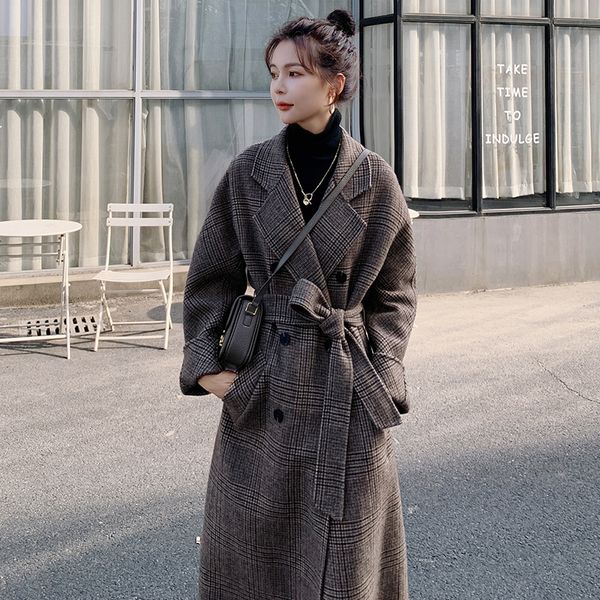 2021 new female wool section winter new long sleeve lapel double-breasted loose fashion jacket 9e quality xaxv, Black
2021 new female wool section winter new long sleeve lapel double-breasted loose fashion jacket 9e quality xaxv, Black