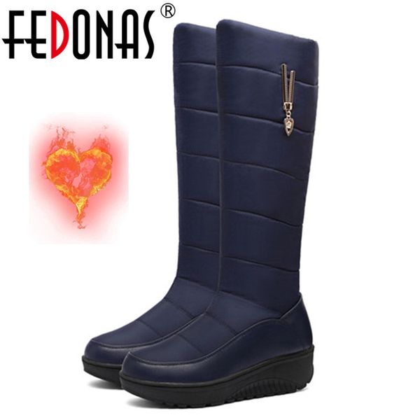 fedonas comfortable metal decoration for round toe wedged elegant women's boots winter working party shoes woman q1104, Black
fedonas comfortable metal decoration for round toe wedged elegant women's boots winter working party shoes woman q1104, Black