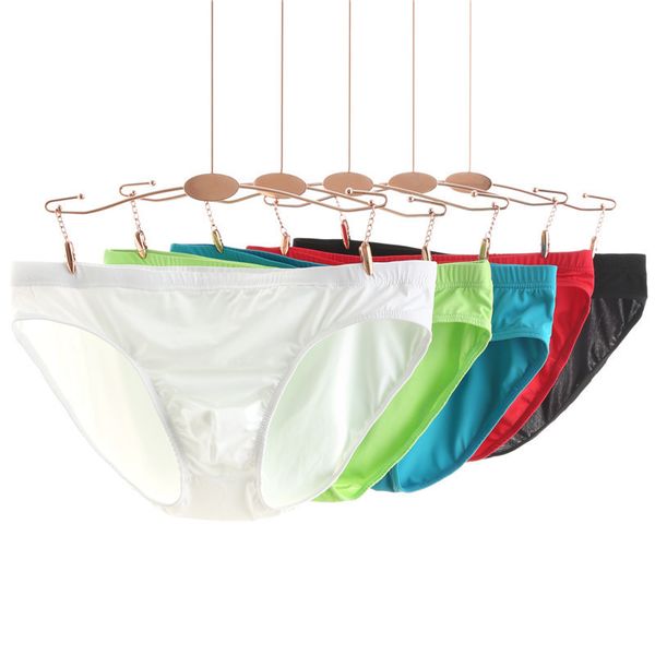 men's underwear briefs ice silk man appeal underpants multicolor fair perspective of personality, Black;white
men's underwear briefs ice silk man appeal underpants multicolor fair perspective of personality, Black;white
