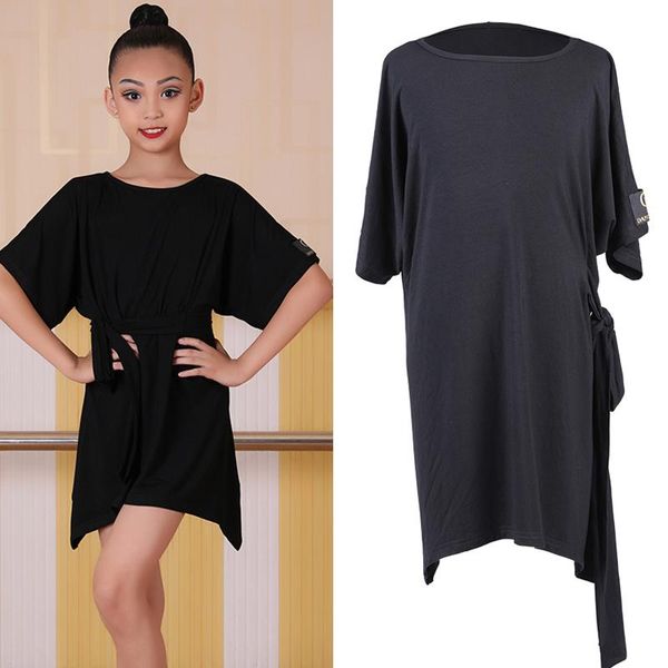 stage wear latin dance competition dresses for kids costume salsa dress loose practice black girls bl2522, Black;red
stage wear latin dance competition dresses for kids costume salsa dress loose practice black girls bl2522, Black;red