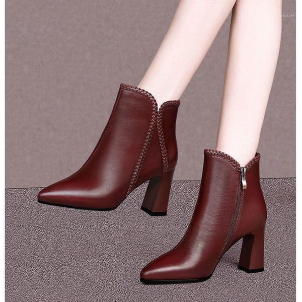 boots 2021 autumn/winter ankle woman short pointed toe women fall shoes booties squre heel footware brown1, Black
boots 2021 autumn/winter ankle woman short pointed toe women fall shoes booties squre heel footware brown1, Black