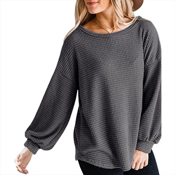 2020 new autumn oversized sweater women solid loose knit sweaters female o neck elegant waffle pullover au4, White;black
2020 new autumn oversized sweater women solid loose knit sweaters female o neck elegant waffle pullover au4, White;black