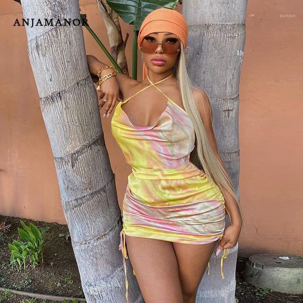 anjamanor summer dress 2020 tie dye satin drawstring ruched backless sundress bodycon mini dress party clubwear d70-ab621, Black;gray
anjamanor summer dress 2020 tie dye satin drawstring ruched backless sundress bodycon mini dress party clubwear d70-ab621, Black;gray