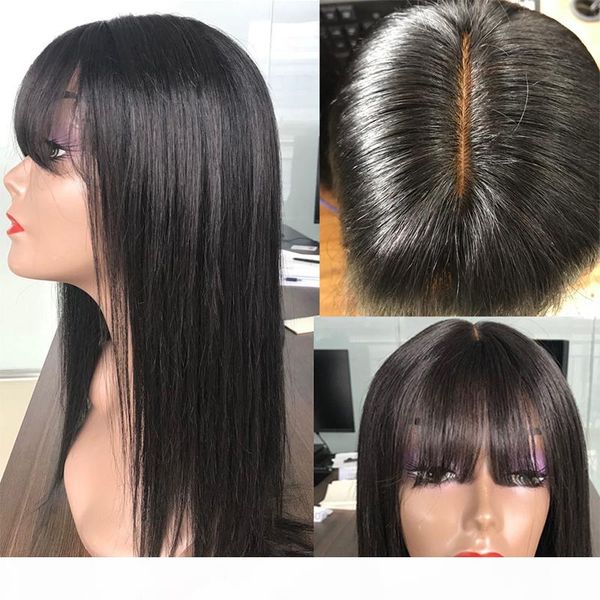 dilys human hair lace wigs with bang straight lace closure wigs brazilian remy human hair natural color 10-26 inch, Black;brown
dilys human hair lace wigs with bang straight lace closure wigs brazilian remy human hair natural color 10-26 inch, Black;brown
