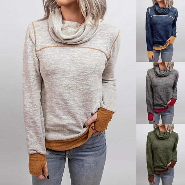 women's hoodies & sweatshirts autumn plus 2021 womens casual solid long sleeve pullover turtleneck slim-fit patchwork sweatshirt blouse, Black
women's hoodies & sweatshirts autumn plus 2021 womens casual solid long sleeve pullover turtleneck slim-fit patchwork sweatshirt blouse, Black