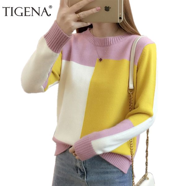 tigena contrast color winter sweater women 2019 long sleeve jumper women sweater and pullover knitted sweater female pull femme t200319, White;black
tigena contrast color winter sweater women 2019 long sleeve jumper women sweater and pullover knitted sweater female pull femme t200319, White;black