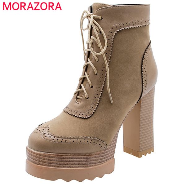 morazora 2020 winter boots women high heels platform shoes zip lace up fashion dress party shoes woman ankle boots 1026, Black
morazora 2020 winter boots women high heels platform shoes zip lace up fashion dress party shoes woman ankle boots 1026, Black