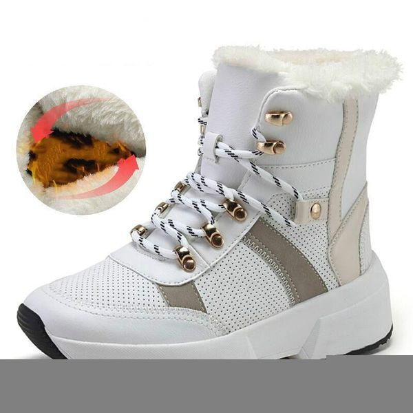 women snow boots waterproof non-slip winter boots thick fur platform warm shoes women's casual shoes mujer booties woman 2020, Black
women snow boots waterproof non-slip winter boots thick fur platform warm shoes women's casual shoes mujer booties woman 2020, Black