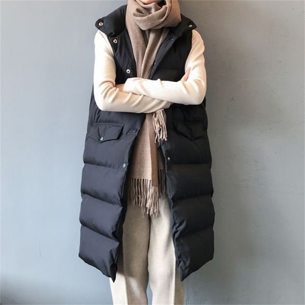 women's down jacket winter coats long warm vest mandarin collar cotton padded vest women chaleco mujer vest women coat 201211, Black;white
women's down jacket winter coats long warm vest mandarin collar cotton padded vest women chaleco mujer vest women coat 201211, Black;white