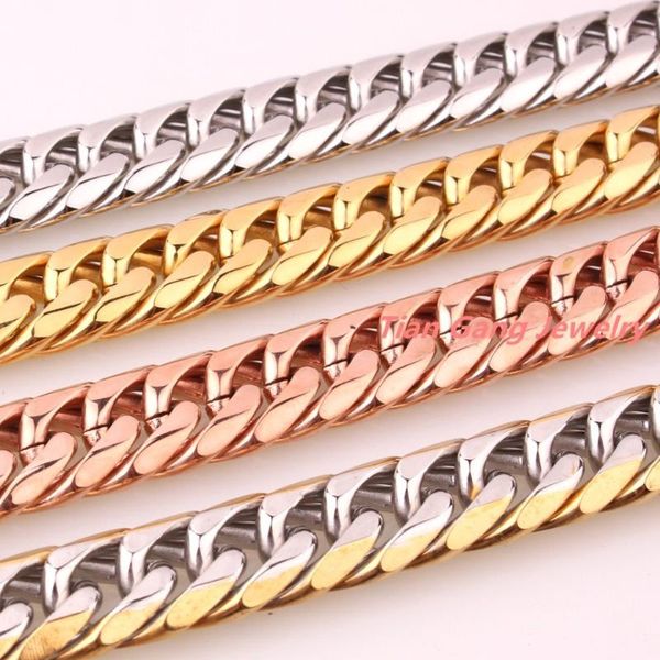 7-40" огромный тяжелый из нержавеющей стали 316l цвет серебро / золото / розовое золото кубинский цепочка мужская necklacebracelet 16мм пода, Silver 
7-40" огромный тяжелый из нержавеющей стали 316l цвет серебро / золото / розовое золото кубинский цепочка мужская necklacebracelet 16мм пода, Silver