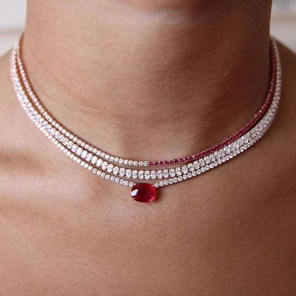 summer charm gold color choker necklace with rainbow white cz tennis chain with green blue black red tiny link necklace jewelry, Silver
summer charm gold color choker necklace with rainbow white cz tennis chain with green blue black red tiny link necklace jewelry, Silver
