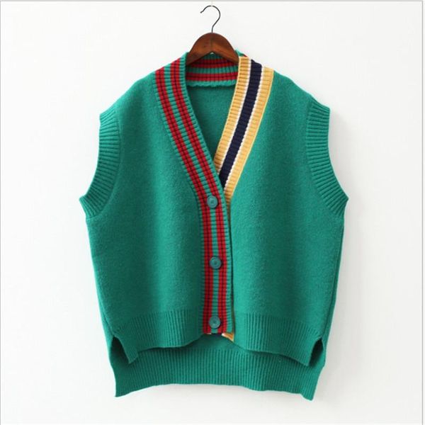 women's vests 2021 female fashion loose vest v-neck button sweater open stitch casual striped cardigan, Black;white
women's vests 2021 female fashion loose vest v-neck button sweater open stitch casual striped cardigan, Black;white