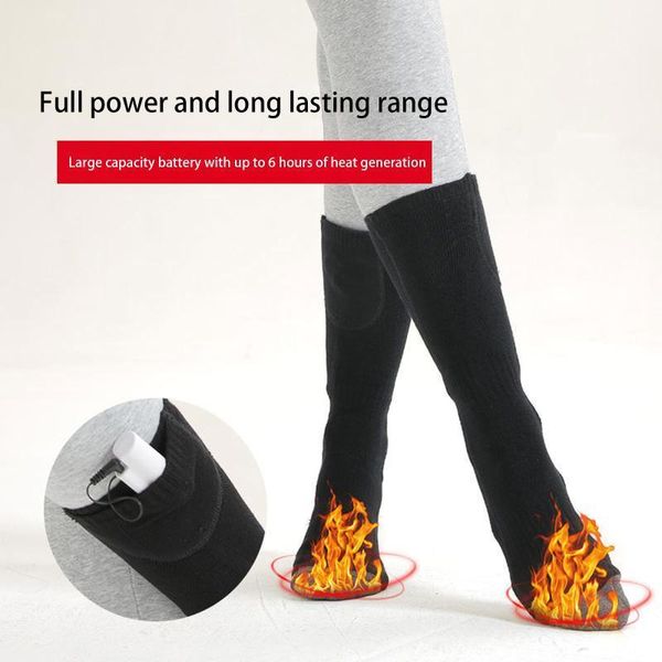 1 pair warmer socks electric heated socks rechargeable battery for women men winter outdoor skiing cycling sport warmers1, Black
1 pair warmer socks electric heated socks rechargeable battery for women men winter outdoor skiing cycling sport warmers1, Black