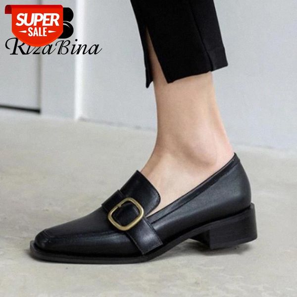 rizabina size 33-40 spring women real leather pumps square toe buckle slip on shoes solid color loafers ladies footwear #gk7n
rizabina size 33-40 spring women real leather pumps square toe buckle slip on shoes solid color loafers ladies footwear #gk7n