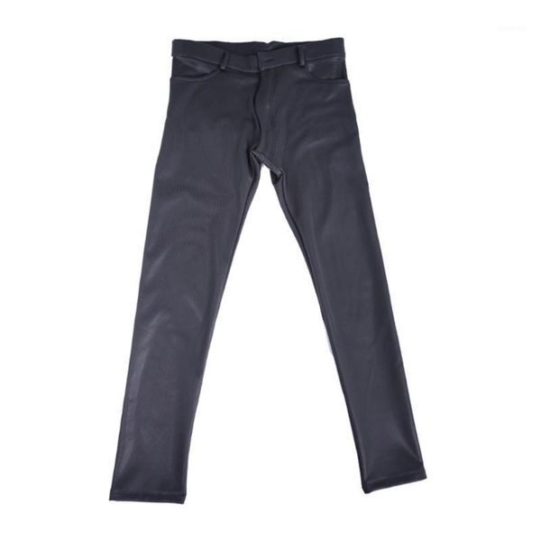 men tight-ftting mid waist pencil pants pu faux leather casual trousers motorcycle elastic 20% shaping thin leg skinny leggings1, Black
men tight-ftting mid waist pencil pants pu faux leather casual trousers motorcycle elastic 20% shaping thin leg skinny leggings1, Black