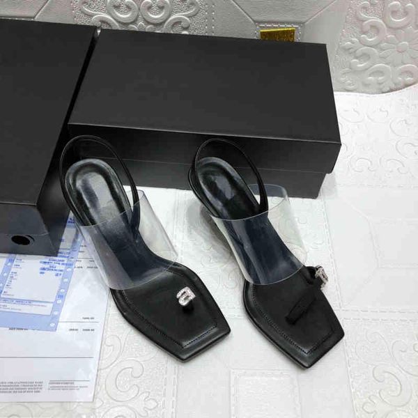 shoes 21ss dress summer transparent plastic sandals and slippers are very fashionable party essential high heels, Black
shoes 21ss dress summer transparent plastic sandals and slippers are very fashionable party essential high heels, Black