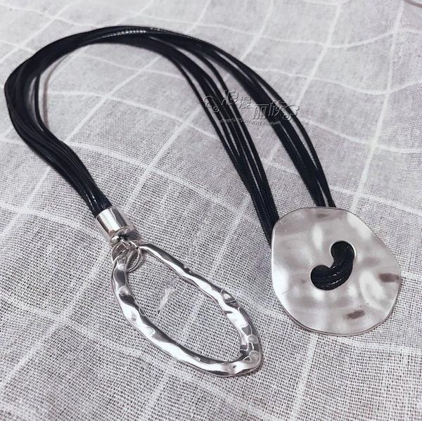 chains leather rope short necklace fashion retro temperament lady clavicle chain dress accessories neck pendant1, Silver
chains leather rope short necklace fashion retro temperament lady clavicle chain dress accessories neck pendant1, Silver