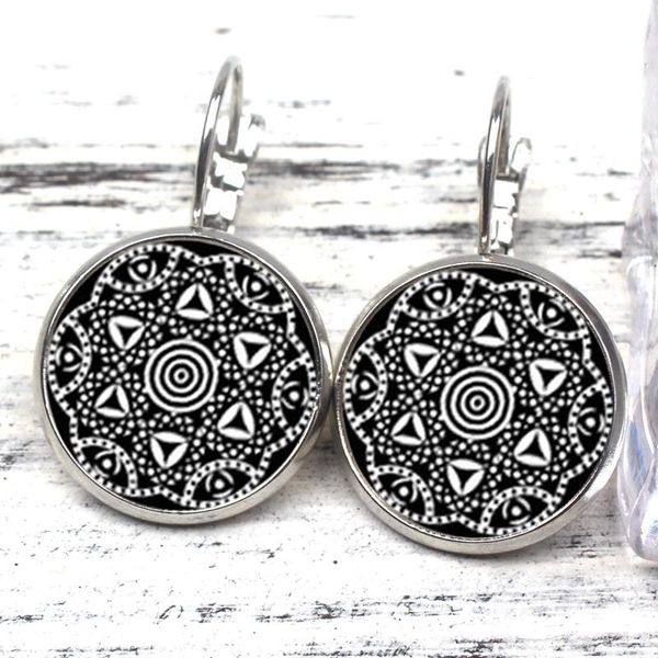 dangle & chandelier retro mandala earrings fashion women's jewelry henna glass cabochon om symbol buddhist zen diy women gift, Silver
dangle & chandelier retro mandala earrings fashion women's jewelry henna glass cabochon om symbol buddhist zen diy women gift, Silver