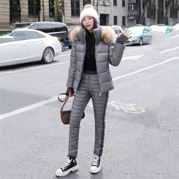 2021 new set of two pieces woman's cotton coat and -autumn new winter korean fashion thin white clothes ip7l, Gray
2021 new set of two pieces woman's cotton coat and -autumn new winter korean fashion thin white clothes ip7l, Gray