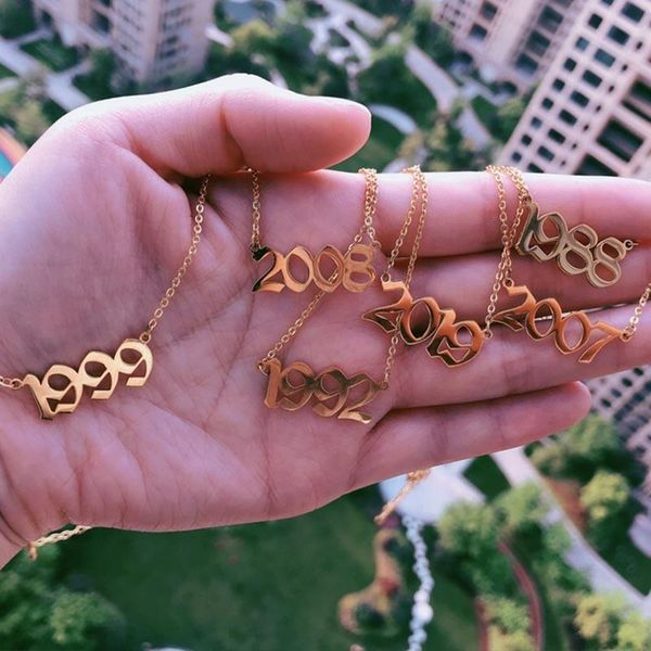 birth year necklace women gold stainless steel necklaces for women 1999 number necklace date of birth colliers femme birthday, Silver
birth year necklace women gold stainless steel necklaces for women 1999 number necklace date of birth colliers femme birthday, Silver