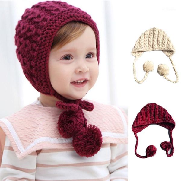 caps & hats winter autumn cute wool baby hat double pompom ear protective cap warm knitted infant toddler girls children beanie hats1, Yellow
caps & hats winter autumn cute wool baby hat double pompom ear protective cap warm knitted infant toddler girls children beanie hats1, Yellow