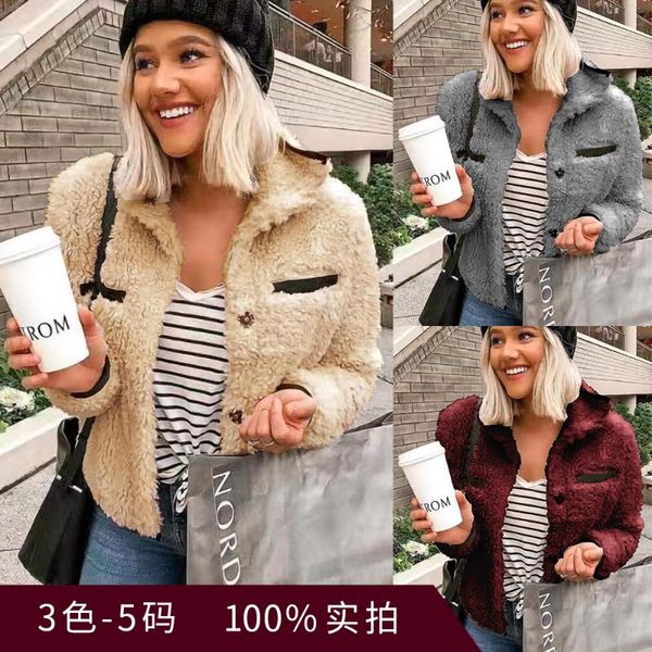 women's fur & faux women coat winter woman coats and jackets cropped jacket, Black
women's fur & faux women coat winter woman coats and jackets cropped jacket, Black