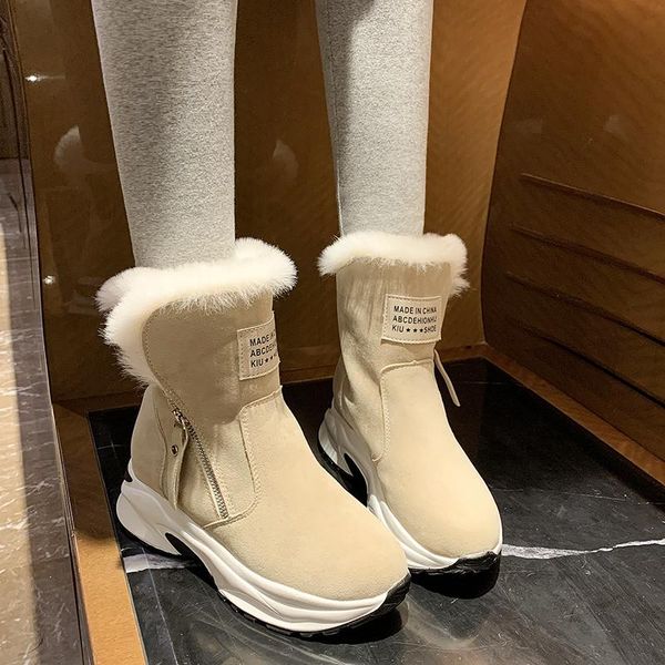 2020 new zipper snow boots for women winter suede platform ankle boots ladies casual warm plush woman winter bota mujer, Black
2020 new zipper snow boots for women winter suede platform ankle boots ladies casual warm plush woman winter bota mujer, Black
