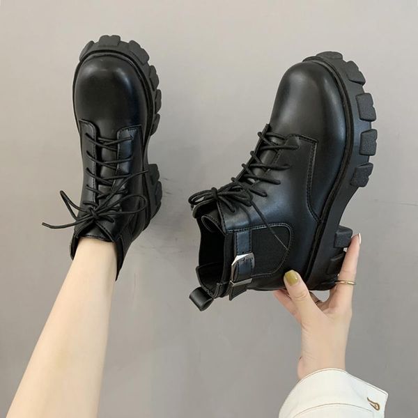 boots женщины нью-2020 плоский каблук обувь круглый toe пинетки дамы голеностопного осень мед лолита rubber рок езда рим lace-up, Black
boots женщины нью-2020 плоский каблук обувь круглый toe пинетки дамы голеностопного осень мед лолита rubber рок езда рим lace-up, Black