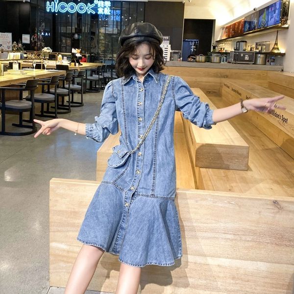 ml4oy denim dress children's new denim skirt fishtail skirtautumn dress in 2020 french style waistband showing thin shirt temperament f, Black;gray
ml4oy denim dress children's new denim skirt fishtail skirtautumn dress in 2020 french style waistband showing thin shirt temperament f, Black;gray