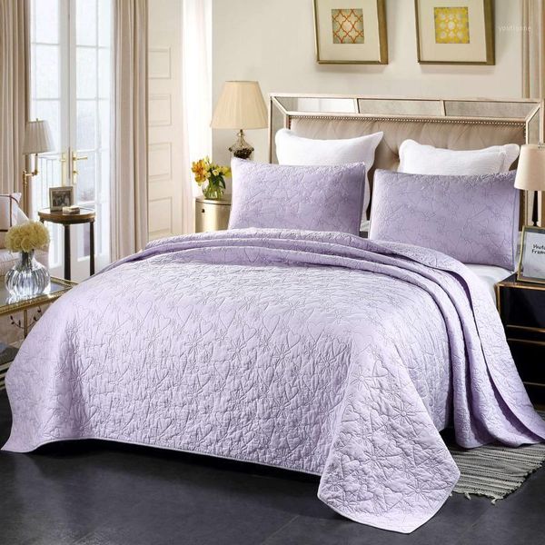 european 100%cotton 3pcs solid color embroidered patchwork quilt colcha full/ size aircondition bed cover/bedspread h1
european 100%cotton 3pcs solid color embroidered patchwork quilt colcha full/ size aircondition bed cover/bedspread h1