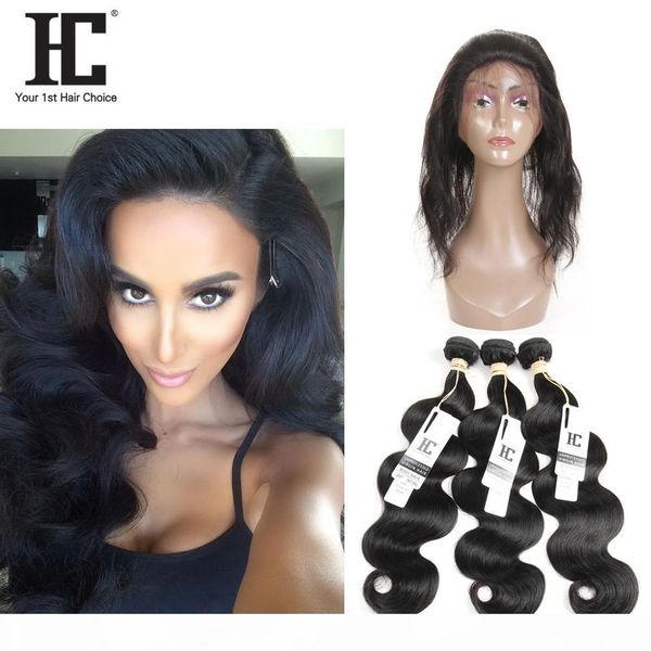 hc hair body wave brazilian human hair products with 360 lace frontal closure 3pcs brazilian virgin hair bundles with 360 lace frontal, Black;brown
hc hair body wave brazilian human hair products with 360 lace frontal closure 3pcs brazilian virgin hair bundles with 360 lace frontal, Black;brown