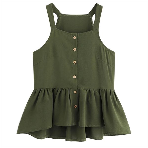 мода женщины вскользь camis ремень женского лето без рукавов cut однобортный ruffled tops дамы большого размера свободной рубашки, White
мода женщины вскользь camis ремень женского лето без рукавов cut однобортный ruffled tops дамы большого размера свободной рубашки, White