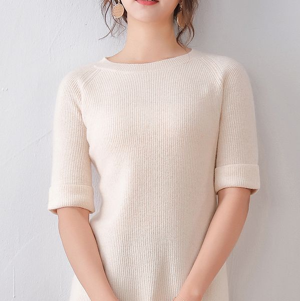 2021 quality 100% wool knit jumpers for woman new spring manga sfemale blouses o-neck high pullovers j7wq, White;black
2021 quality 100% wool knit jumpers for woman new spring manga sfemale blouses o-neck high pullovers j7wq, White;black
