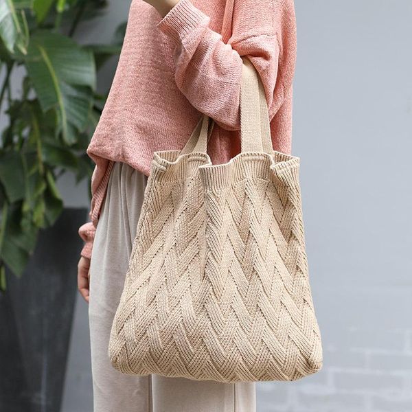 fashion knitting wool handbags for women casual large capacity shoulder bags ladies fresh weaving clutch bag simple tote bag
fashion knitting wool handbags for women casual large capacity shoulder bags ladies fresh weaving clutch bag simple tote bag