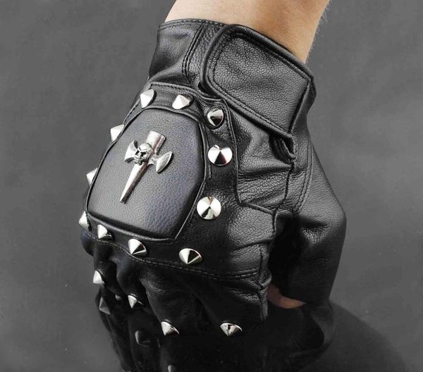 punk rocker men' leather the skull motorcycle biker driving fingerless gloves, Blue;gray
punk rocker men' leather the skull motorcycle biker driving fingerless gloves, Blue;gray