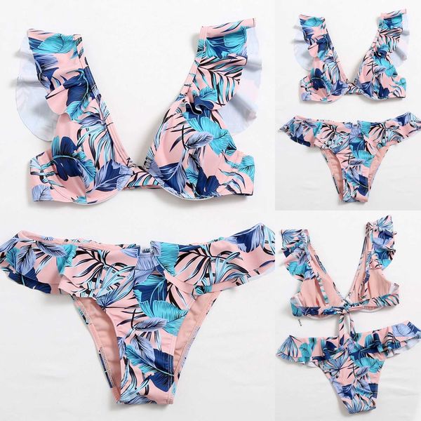 women's bathing suits shiny ruffle swimwear 2021micro swimsuits hollow back bikini feminino stroje kapielowe damskie, White;black
women's bathing suits shiny ruffle swimwear 2021micro swimsuits hollow back bikini feminino stroje kapielowe damskie, White;black
