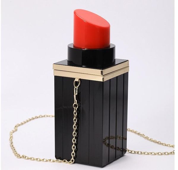 lady hand bag black lipstick shape women evening bags purses acrylic clutch bag wholesale
lady hand bag black lipstick shape women evening bags purses acrylic clutch bag wholesale