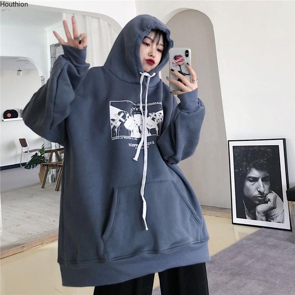 houthion women sweater the new fashion casual temperament spring and autumn loose hooded printing pocket long sleeve pullovers, White;black
houthion women sweater the new fashion casual temperament spring and autumn loose hooded printing pocket long sleeve pullovers, White;black