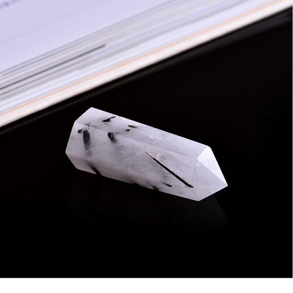 1pc natural crystal white transparent quartz tourmaline symbiotic crystal hexagonal column mineral jewelry home decorat qylkfu, Black
1pc natural crystal white transparent quartz tourmaline symbiotic crystal hexagonal column mineral jewelry home decorat qylkfu, Black