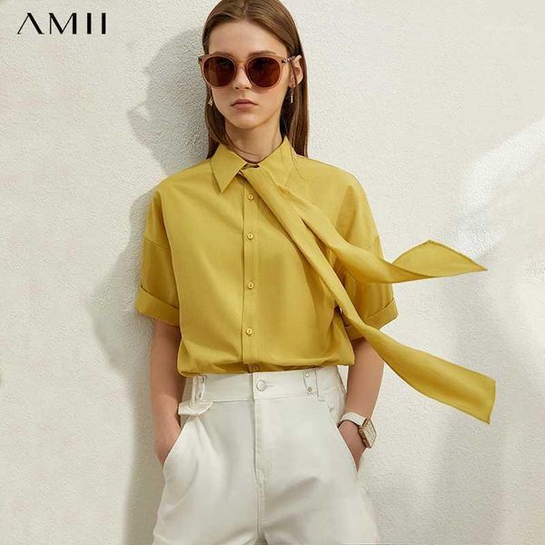 amii minimalism spring summer bow neck loose women shirt caual solid belt female blouse 120702391, White
amii minimalism spring summer bow neck loose women shirt caual solid belt female blouse 120702391, White