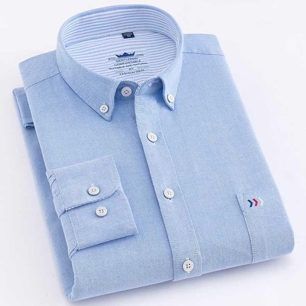 men's 100% cotton oxford solid shirt single patch pocket long sleeve regular fit comfortable thick casual button collar shirts1, White;black
men's 100% cotton oxford solid shirt single patch pocket long sleeve regular fit comfortable thick casual button collar shirts1, White;black