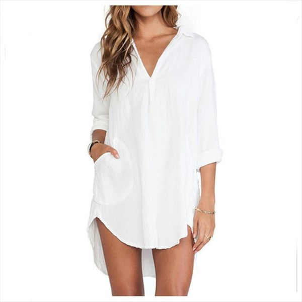 zanzea blusas femininas 2021 сексуальные женщины видят через шифоновые рубашки с длинным рукавом карманные повседневные блузки топы плюс раз, White
zanzea blusas femininas 2021 сексуальные женщины видят через шифоновые рубашки с длинным рукавом карманные повседневные блузки топы плюс раз, White