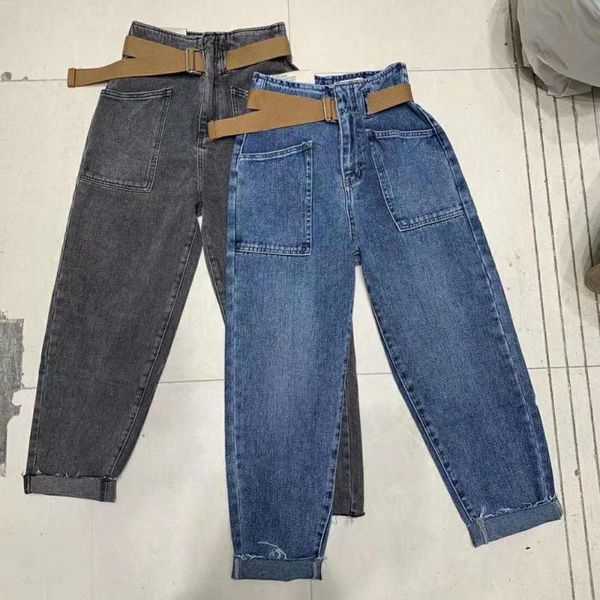 jeans for women 2020 loose casual harem pants boyfriends jeans female high waist denim pants trousers streetwear with belt wj177, Blue
jeans for women 2020 loose casual harem pants boyfriends jeans female high waist denim pants trousers streetwear with belt wj177, Blue