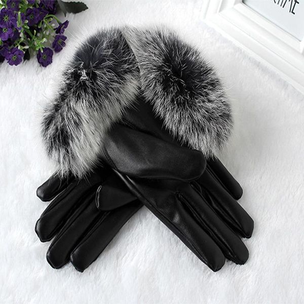 1 pair winter gloves women pu leather suede velvet touch screen gloves driving mittens warm outdoor black fashion, Blue;gray
1 pair winter gloves women pu leather suede velvet touch screen gloves driving mittens warm outdoor black fashion, Blue;gray