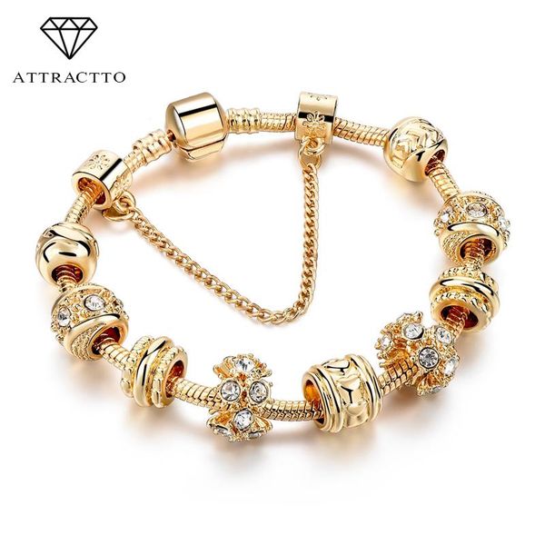 charm bracelets attractto luxury gold crystal for women heart &bangles with beads diy jewellery sbr160241, Golden;silver
charm bracelets attractto luxury gold crystal for women heart &bangles with beads diy jewellery sbr160241, Golden;silver