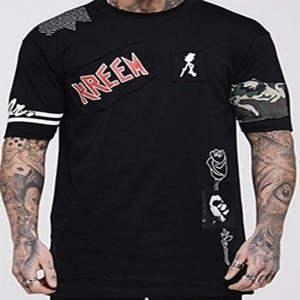 taomen's fashion brand street cotton printed short sleeve loose round neck versatile t-shirt, White;black
taomen's fashion brand street cotton printed short sleeve loose round neck versatile t-shirt, White;black