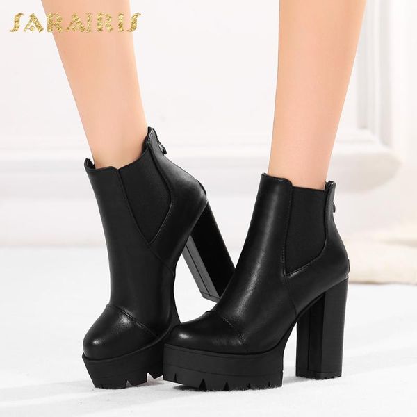 sarairis 2020 new arrivals simple ankle boots woman shoes waterproof thick high heels non-slip zipper women's ankle boots, Black
sarairis 2020 new arrivals simple ankle boots woman shoes waterproof thick high heels non-slip zipper women's ankle boots, Black