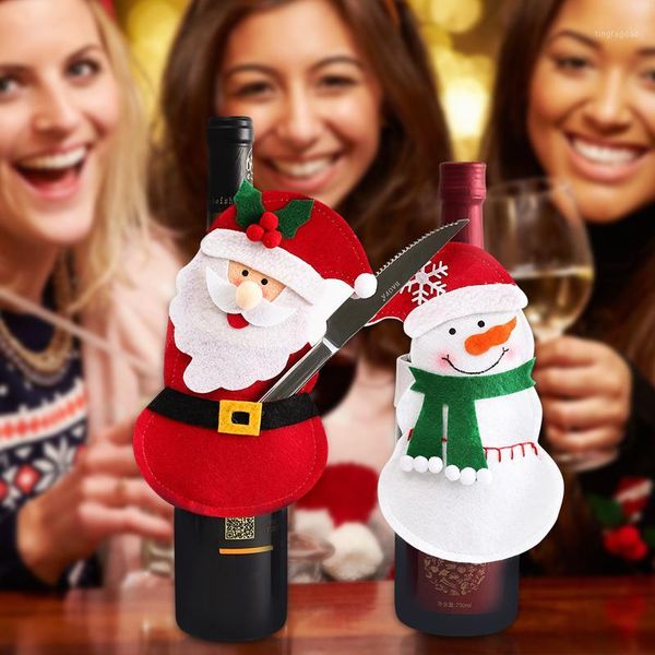 christmas decorations wine bottle decor set knife fork bags santa claus snowman cover clothes kitchen decoration for xmas party1
christmas decorations wine bottle decor set knife fork bags santa claus snowman cover clothes kitchen decoration for xmas party1